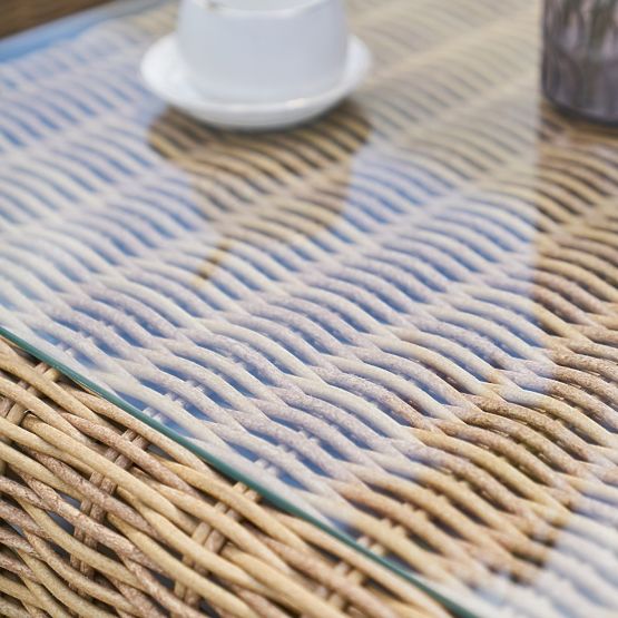 Sandy kerti bútorkészlet, technorattan, bézs