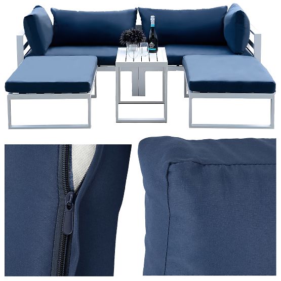 SANTO fehér kerti bútorkészlet