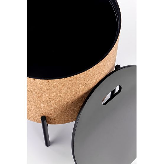 SASHA asztal természetes/fekete (1p=1db)