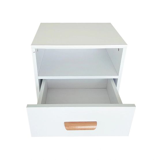 SCANDI éjjeliszekrény fiókkal