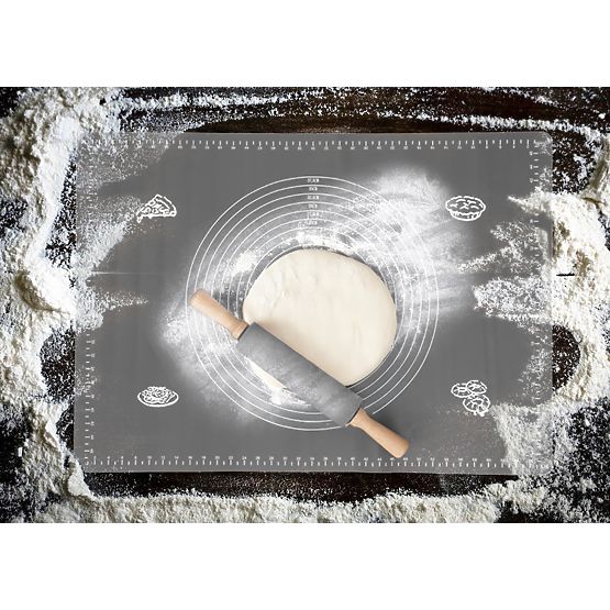 SELMA grafitszínű szilikon munkalap 70x50 cm