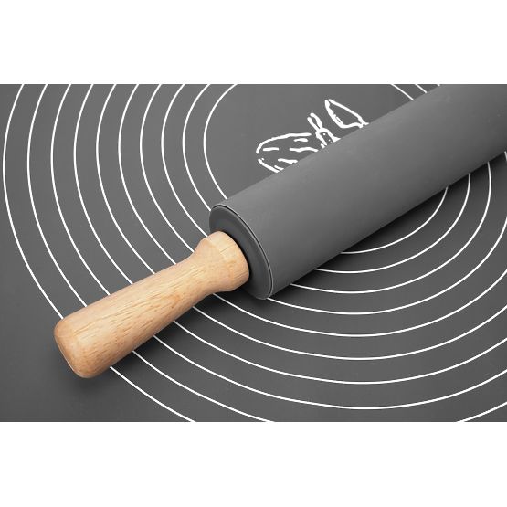 SELMA grafitszínű szilikon munkalap 70x50 cm