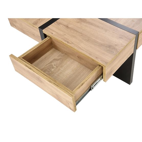 SEVILLA dohányzóasztal Lemez: craft tölgy, lábak: fekete