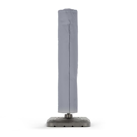 Shade Deluxe 4x3 m-es kerti napernyő tartóval, tokkal és napelemes LED világítással, forgatható