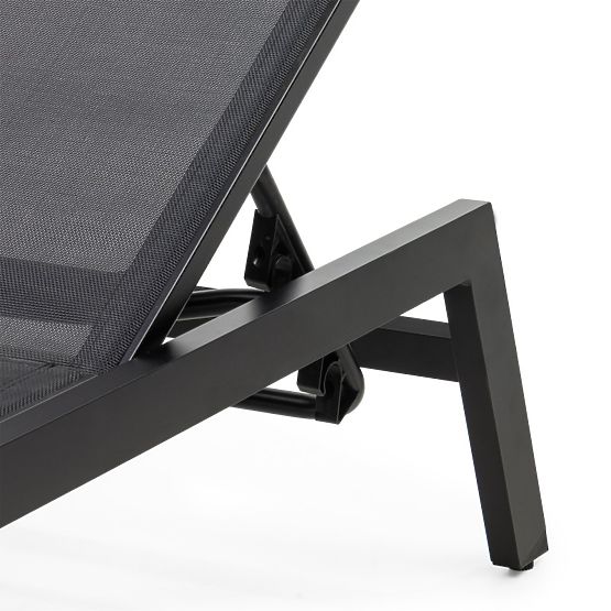 Shelly állítható kerti nyugágy, alumínium, grafit