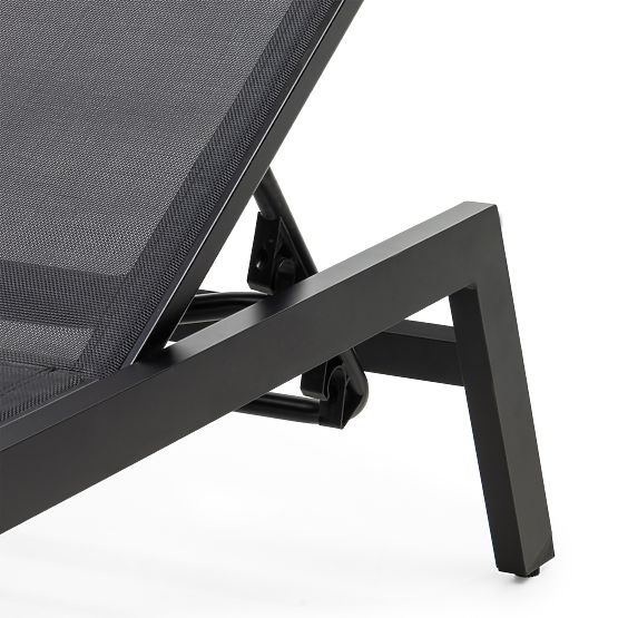 Shelly állítható kerti nyugágy, alumínium, grafit