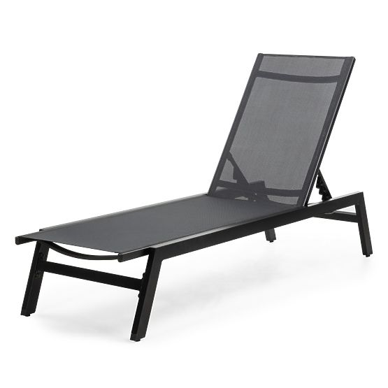 Shelly állítható kerti nyugágy, alumínium, grafit