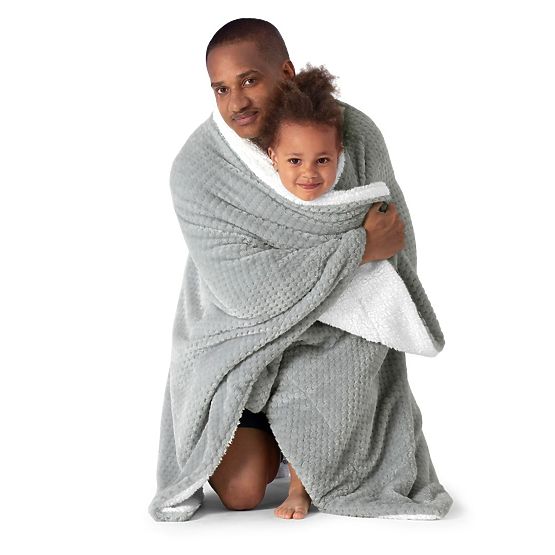 SHLEEPY ágytakaró szürke színben, klasszikus stílusú, jacquard mintával, 220x240