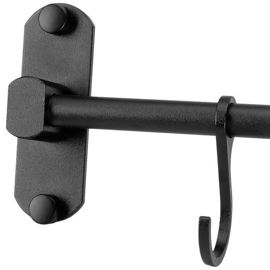 SIVAS fekete konyhai és fürdőszobai reling