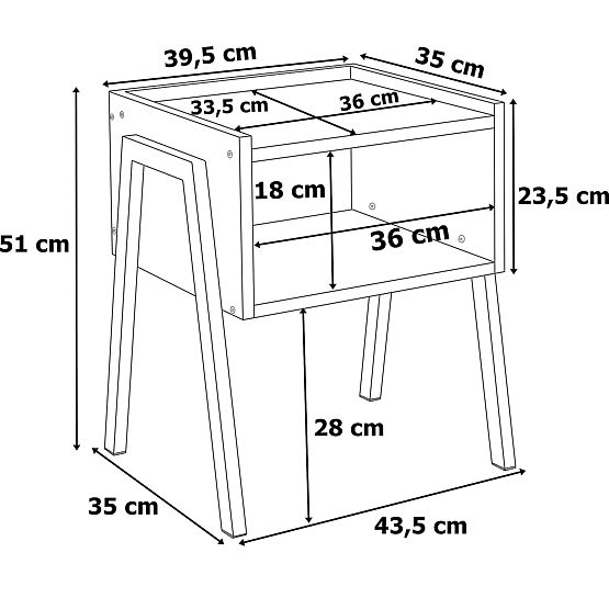 Skive Rustic ipari loft szekrény antik tölgy