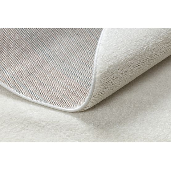 SOFTY kerek szőnyeg Egyszínű, egyszínű, krémszínű