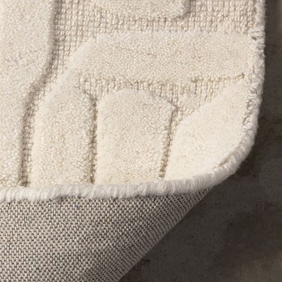 Sophia téglalap alakú szőnyeg, tuftált, pamut, krémszínű, Szőnyeg mérete: 120x180