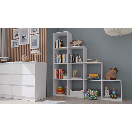 Step 4X4 FEHÉR Polc