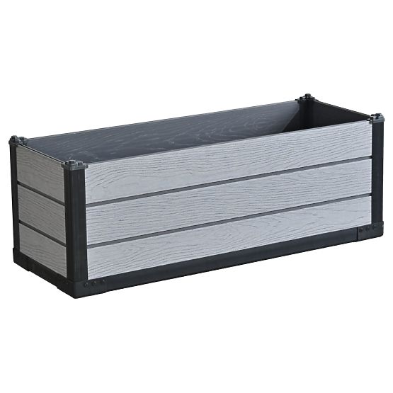 Stílusos kerti virágtartó Növénytartó Téglalap alakú virágtartó 105x39x36,55 cm