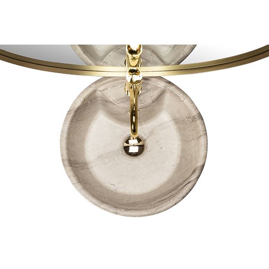 Szabadon álló kerámia mosdókagyló Blanka Natural Matt Márvány