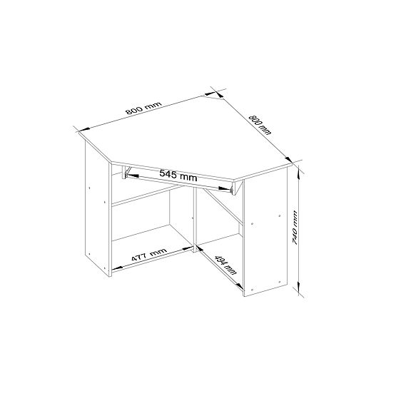 TED PK FEHÉR ÍRÓASZTAL