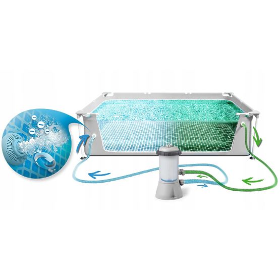 Téglalap alakú medence 300x175 cm