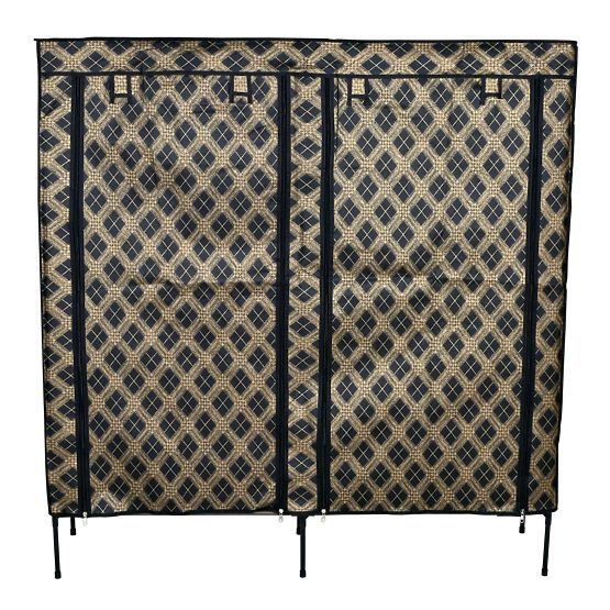 Textil cipőszekrény Gabi - kockás