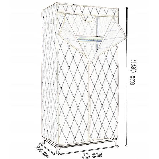 Textil szekrény Gaja Vitto - barna