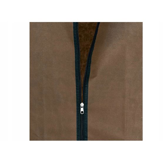 Textil szekrény polccal Fela - sötétbarna
