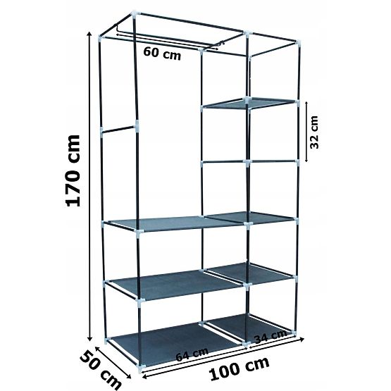 Textil szekrény Venice mintával