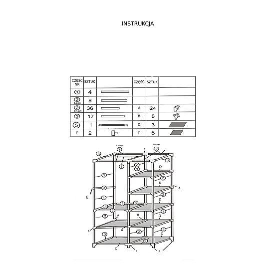Textil szekrény Venice mintával