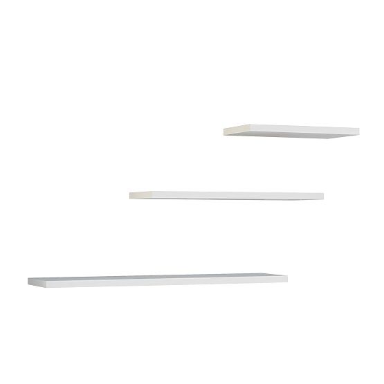 TOBI 3P FEHÉR FALI POLCOK