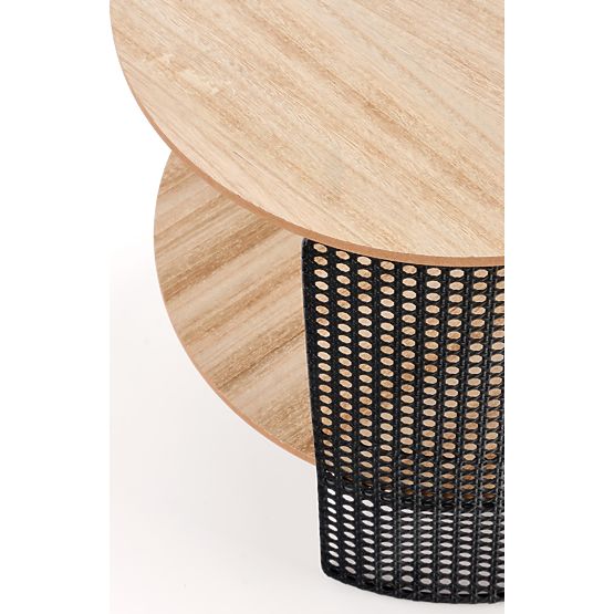 TRAFICA dohányzóasztal természetes/fekete