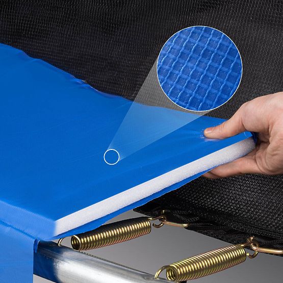 Trambulin védőhálóval és létrával HENZEN 305 cm kék FT10