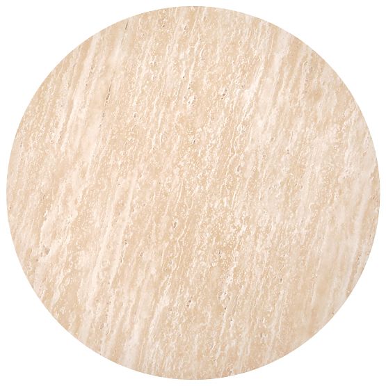TRAVERTINO KEREK dohányzóasztal, travertin