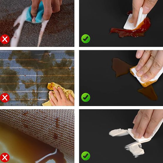 TRIVAL BLACK asztali alátét készlet, 8 darab