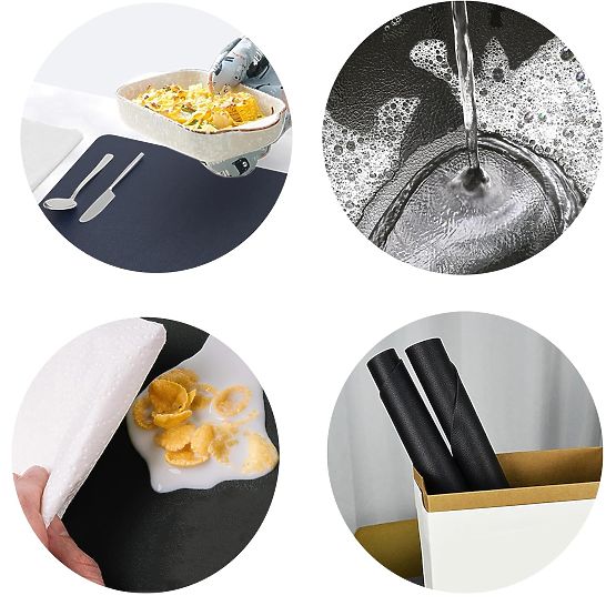 TRIVAL BLACK asztali alátét készlet, 8 darab