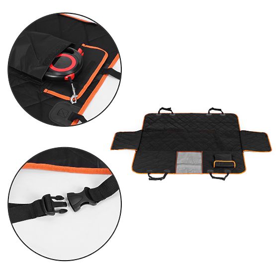 Univerzális méretű autós ülésvédő kutyáknak hátsó ülésre