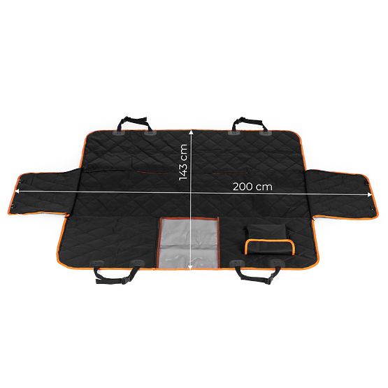 Univerzális méretű autós ülésvédő kutyáknak hátsó ülésre