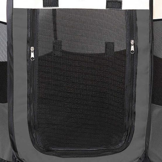 Univerzális összecsukható kutya és macska karám - szürke