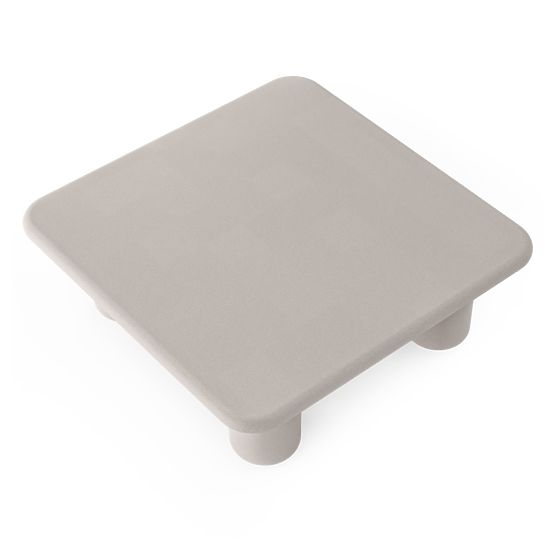 Vibonis kerti asztal 100 cm, négyzet alakú, cement, világos bézs