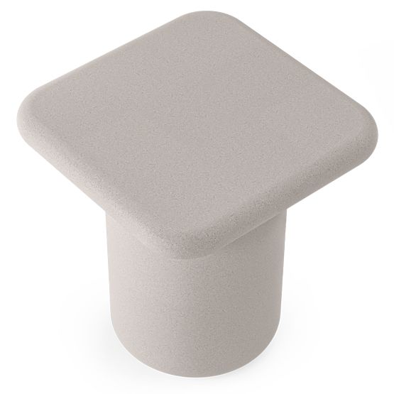 Vibonis kerti asztal 42 cm, négyzet alakú, cement, világos bézs