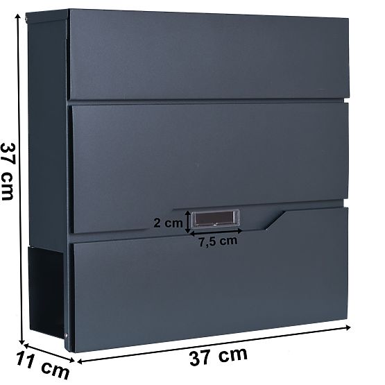 Vidar antracit levélszekrény