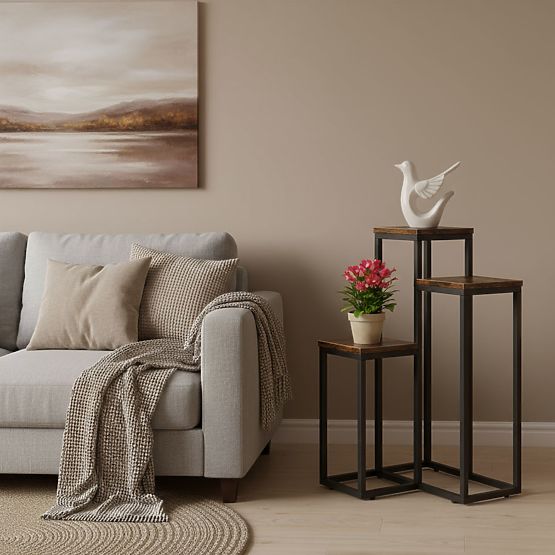 Virágállvány 3 polccal loft ModernHome