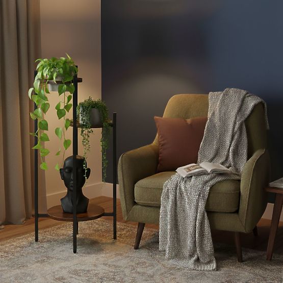 Virágállvány, dekoráció, 3 szintes, loft ModernHome