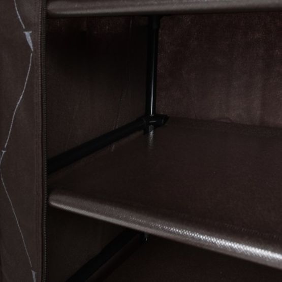 Vitto textil cipőtartó szekrény - barna