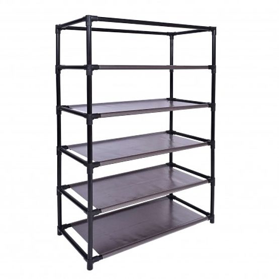 Vitto textil cipőtartó szekrény - barna