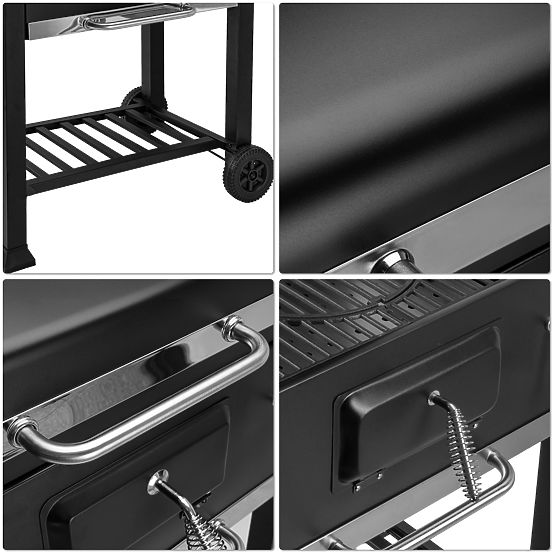 VULCAN kerti szén grill öntöttvas ráccsal