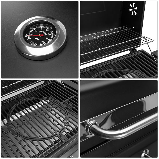 VULCAN kerti szén grill öntöttvas ráccsal