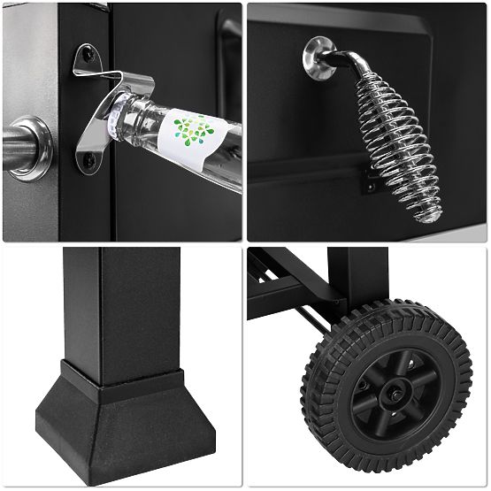 VULCAN kerti szén grill öntöttvas ráccsal