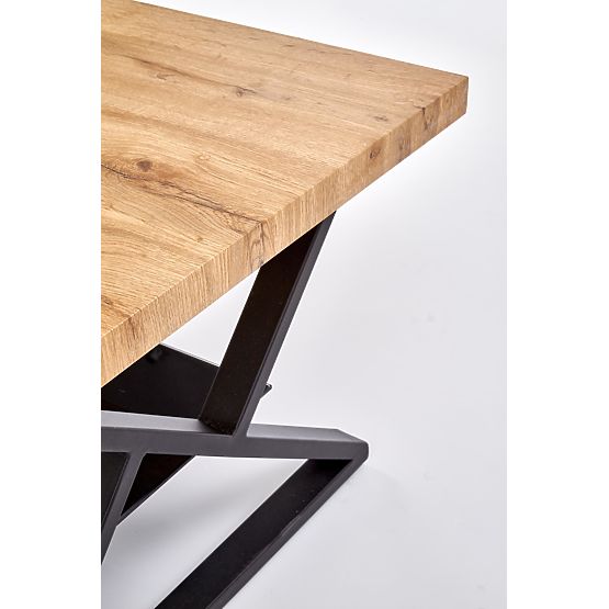 XENA TÉGLALAP ALAKÚ asztal fekete / természetes