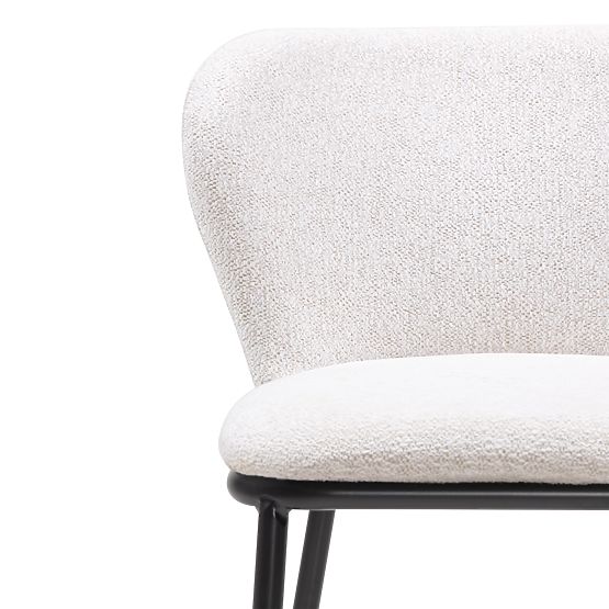 Yasmin II bárszék, ekrü/fekete lábak