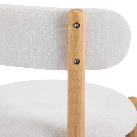 Yoko étkezőszék, krém/natúr