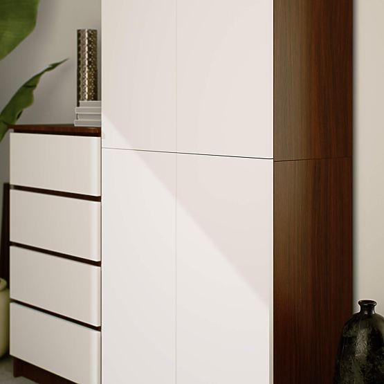 ZÁRT POLC R80 2D 8P CLP VENGE / FEHÉR