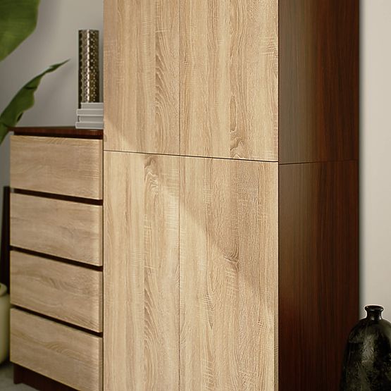 ZÁRT POLC R80 2D 8P CLP WENGE / SONOMA